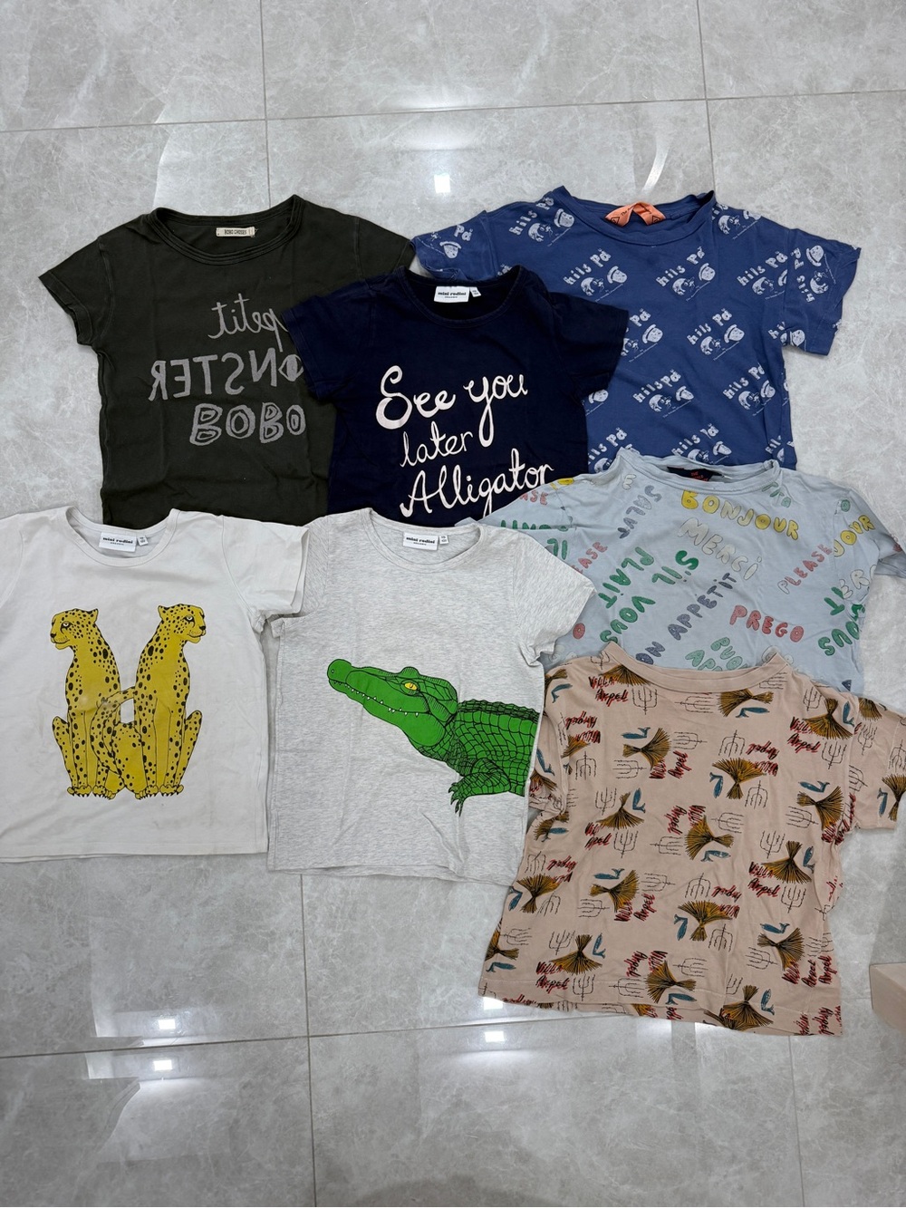 Lot of bobo choses, the animals observatory, & mini Rodini Kids T-shirt size 6-8